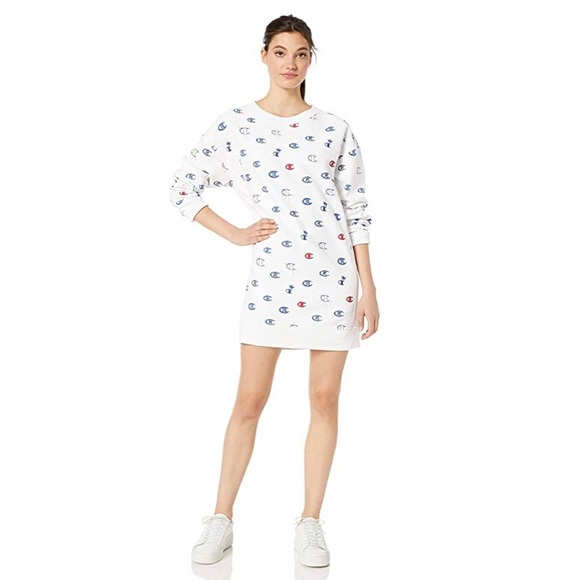 NEW!!! Champion Reverse Weave Long Sleeve Dress - Picture 1 of 6